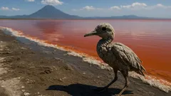 Lake Natron: de rode spiegel van de natuur die vogels in standbeelden verandert