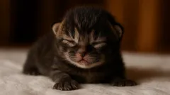 Het geheim van de eerste dagen: waarom de natuur het zicht uitschakelt bij pasgeboren kittens