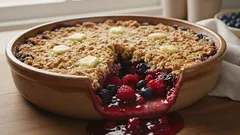 Bessencrisp uit de oven: het ultieme dessert voor het hele gezin